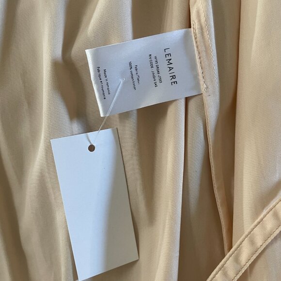 LEMAIRE Peach Twisted Midi Dress Size 38 - Picture 9 of 10